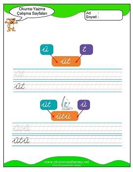 öbüşzç Grubu Çalışma Sayfaları